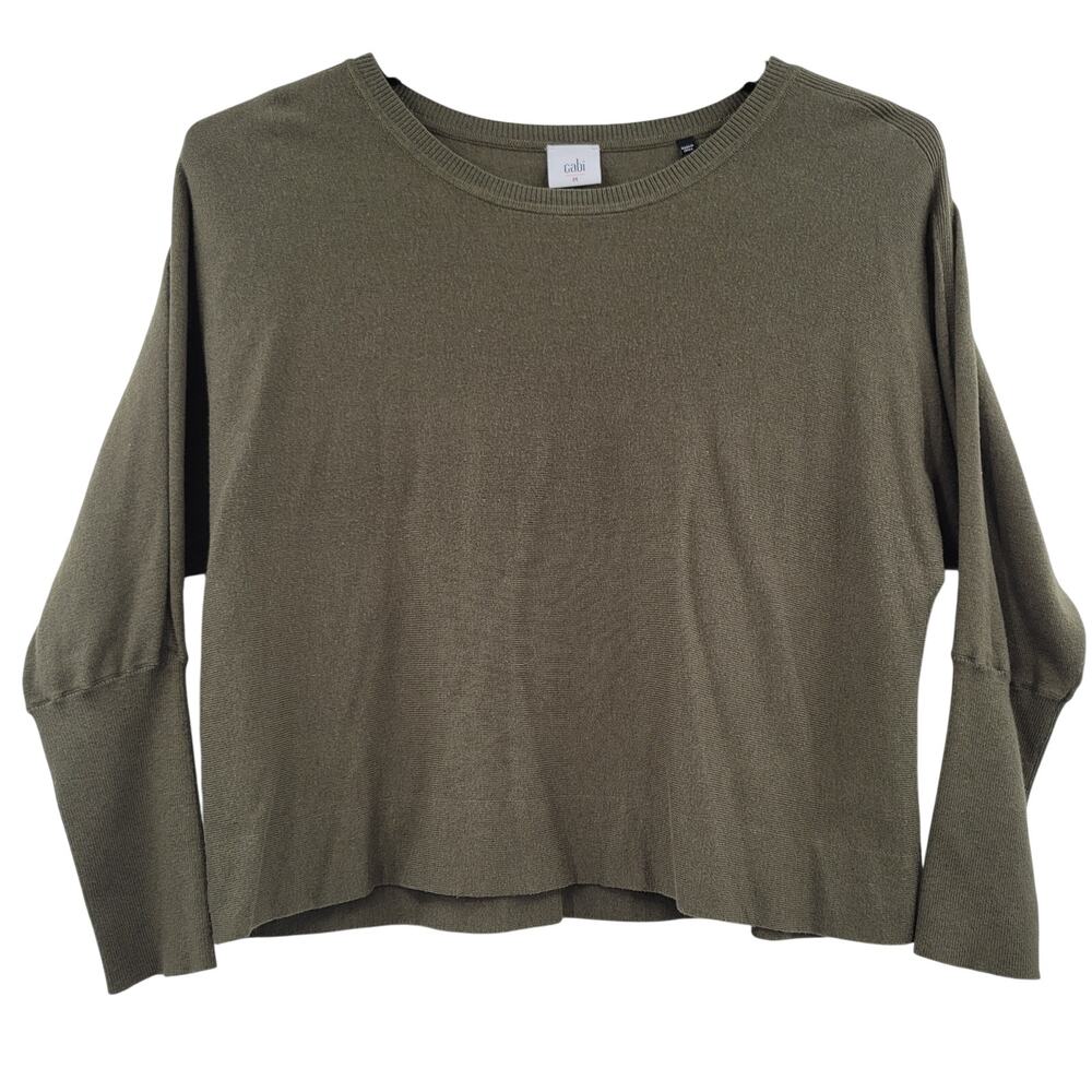 Cabi pullover long sleeve sweater green size M